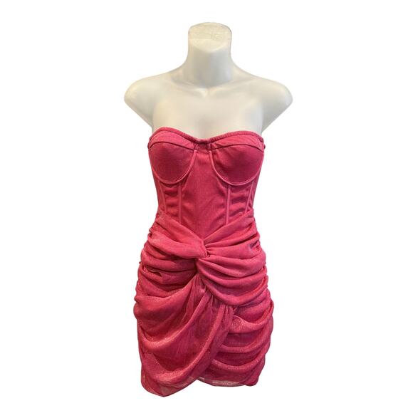 Pretty Little Thing Hot Pink Dress - Picture 1 of 2